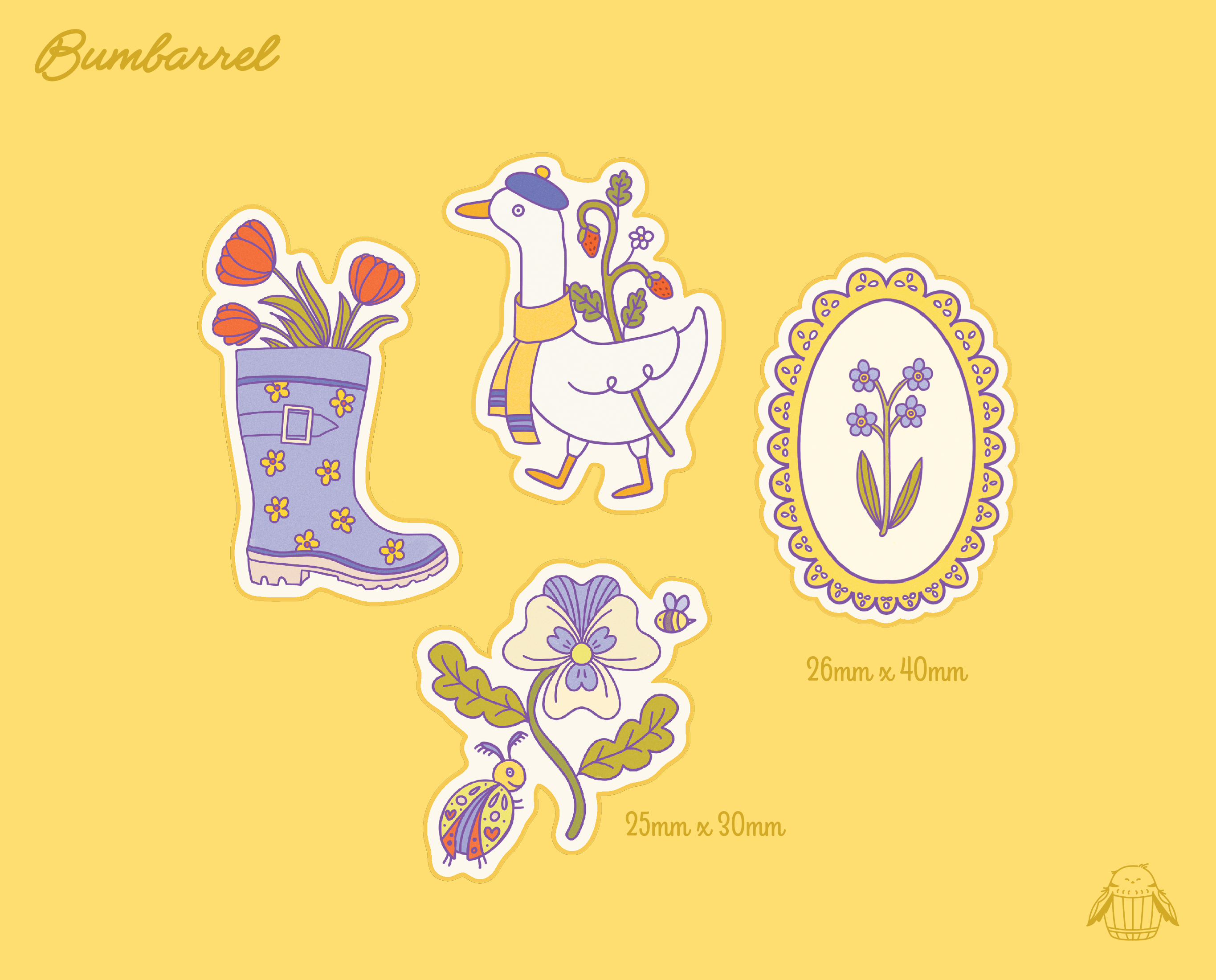 Spring Easter Folk Sticker Sheet Vol 1. | Colorful Planner Stickers