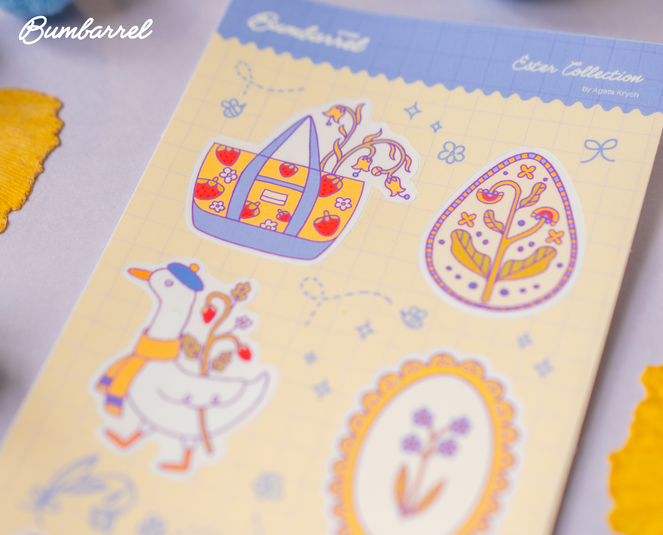 Spring Easter Folk Sticker Sheet Vol 1. | Colorful Planner Stickers