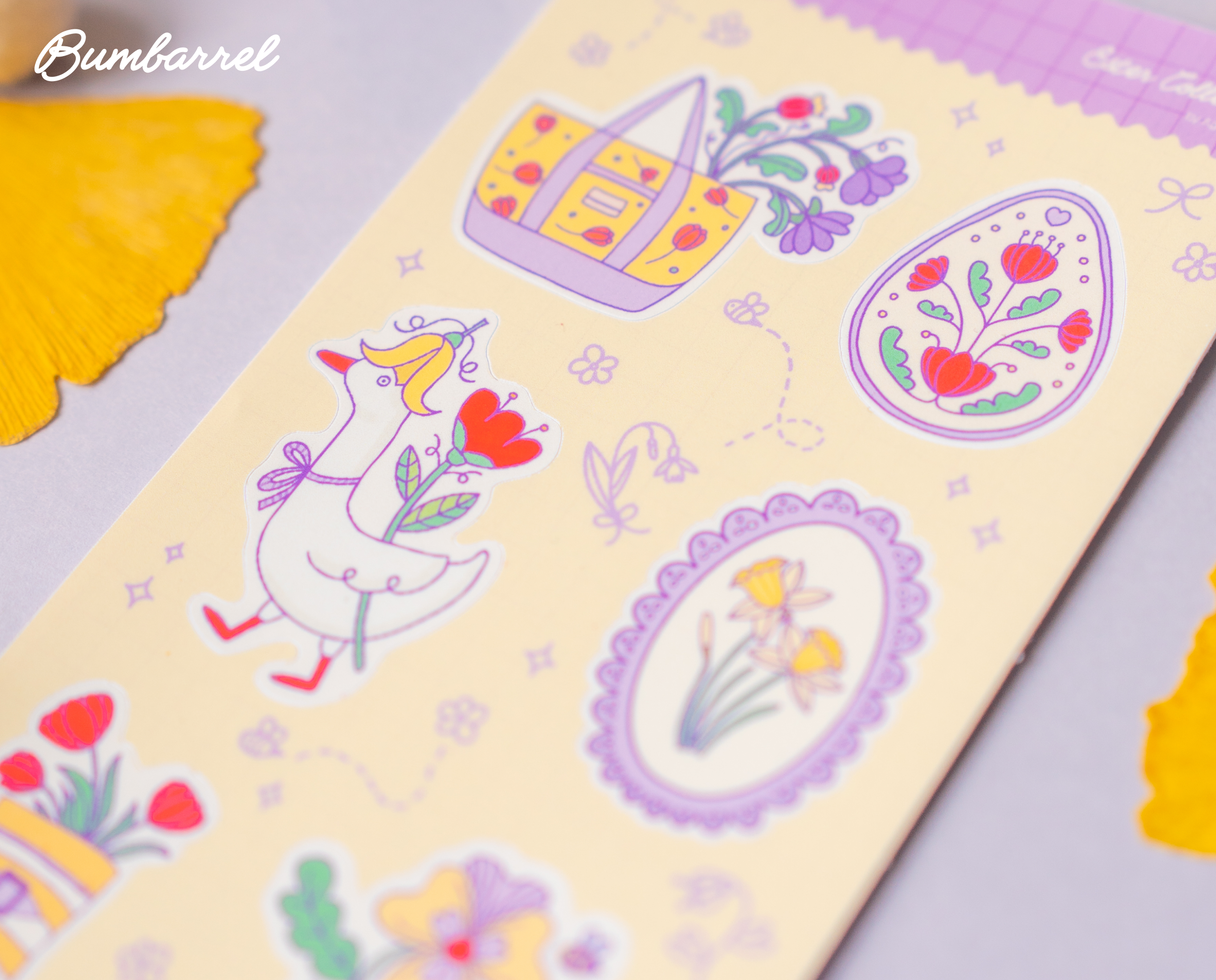 Spring Easter Folk Sticker Sheet Vol 2. | Colorful Planner Stickers