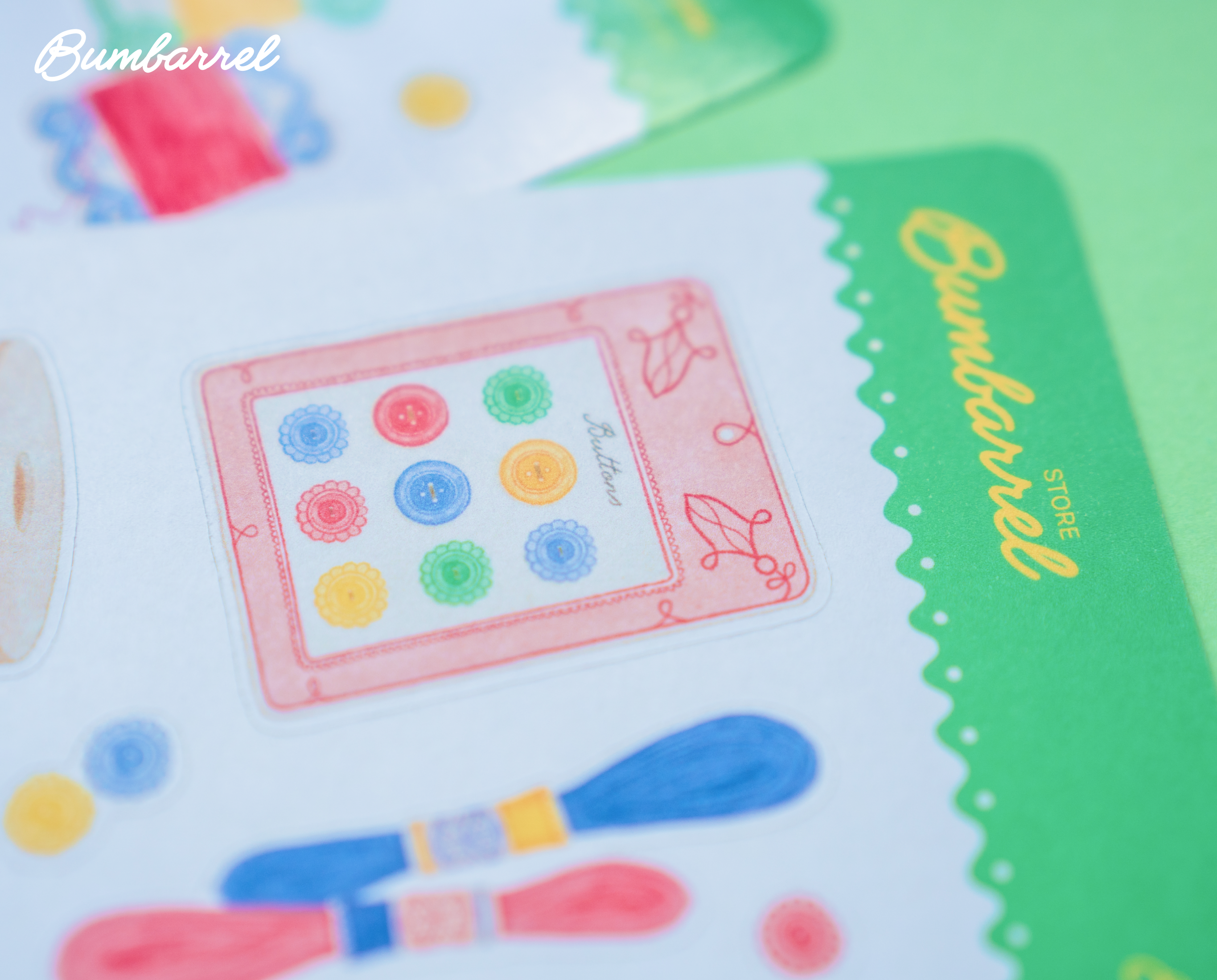 Embroidery & Sewing Room Sticker Sheet | Set 1 of 3 Artisan Paper Journaling