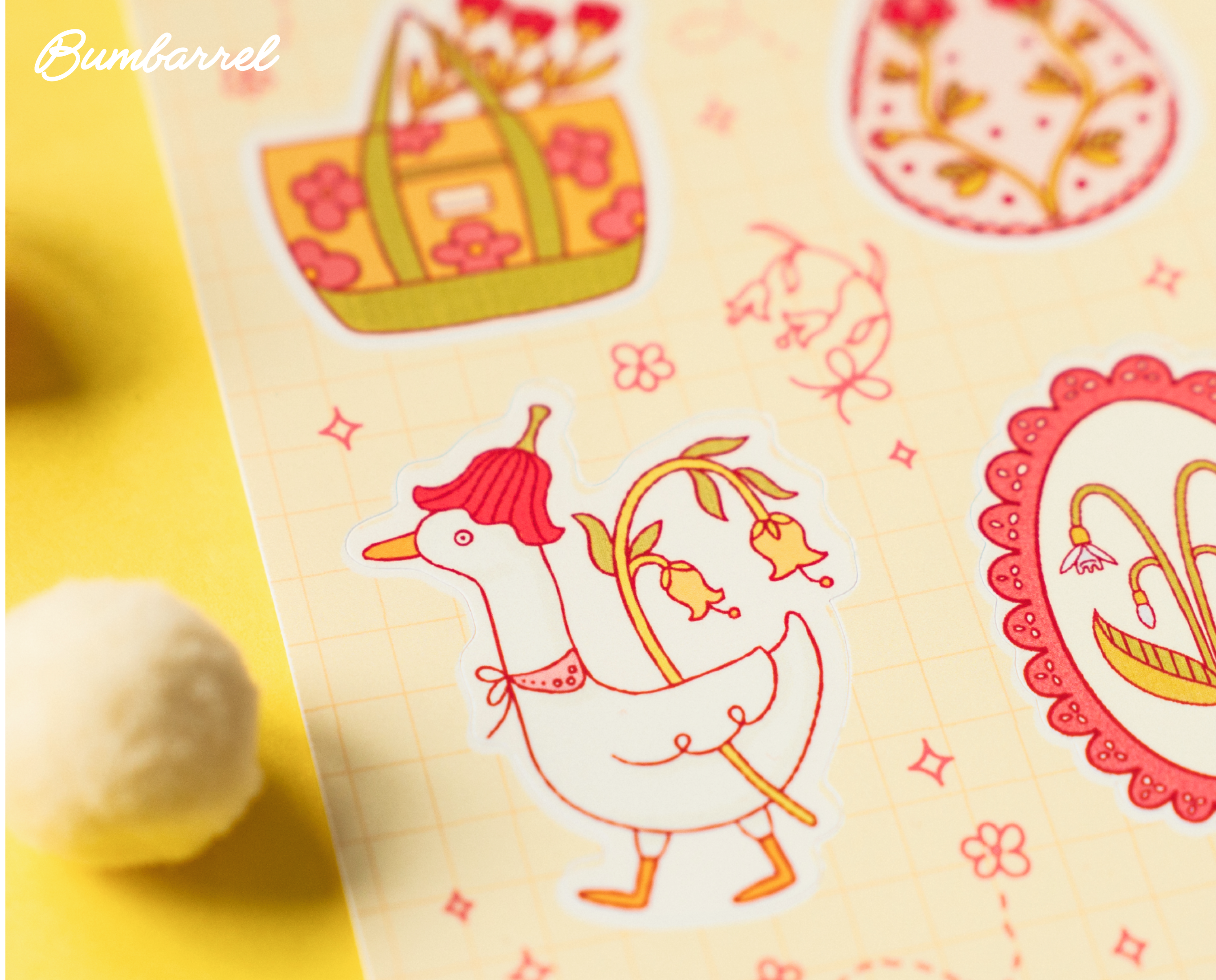 Spring Easter Folk Sticker Sheet Vol 3. | Colorful Planner Stickers