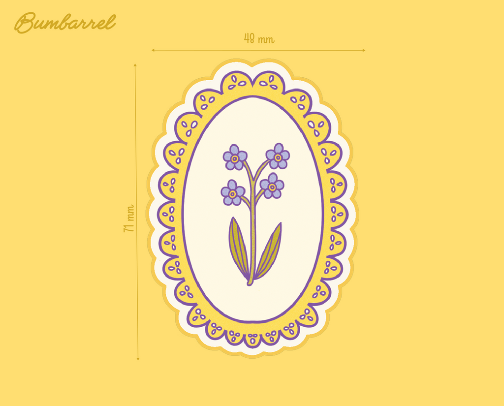 Big Spring Die-Cut Sticker Set | 3 Large Hand-Painted Decals in Gift Packaging