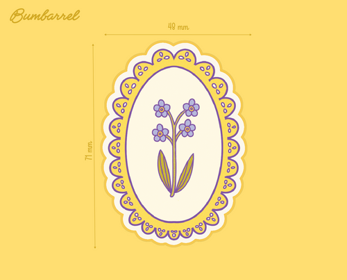 Big Spring Die-Cut Sticker Set | 3 Large Hand-Painted Decals in Gift Packaging