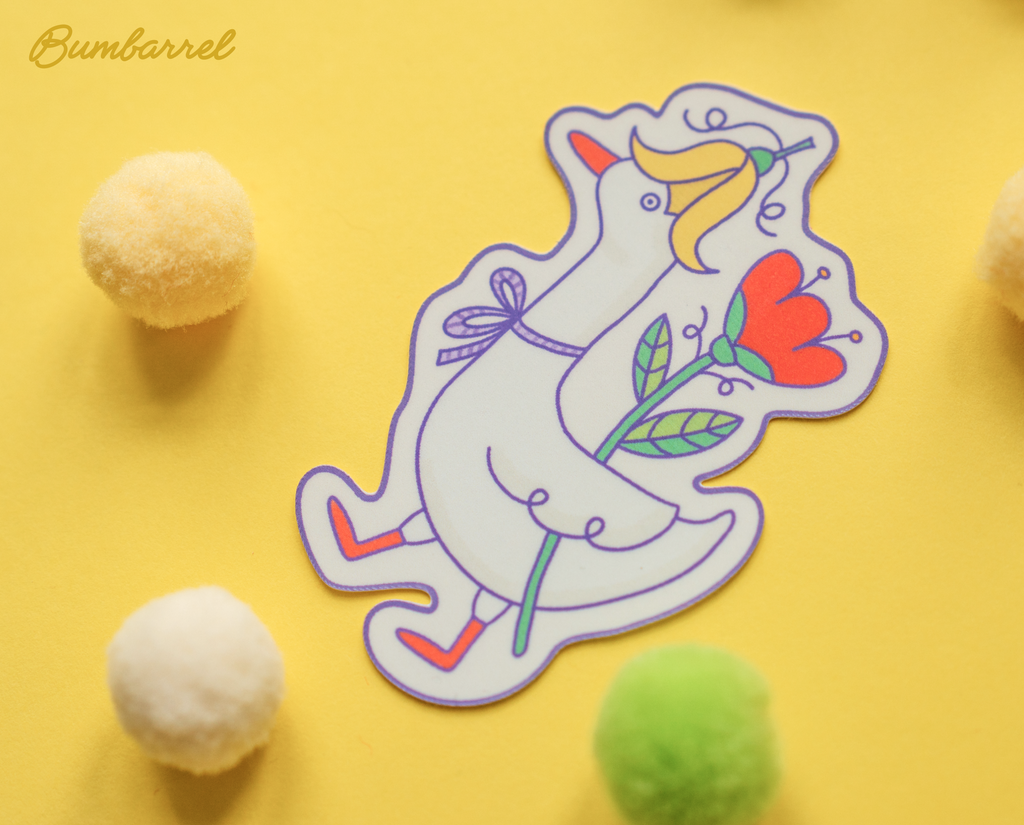 Big Spring Die-Cut Sticker Set | 3 Large Hand-Painted Decals in Gift Packaging