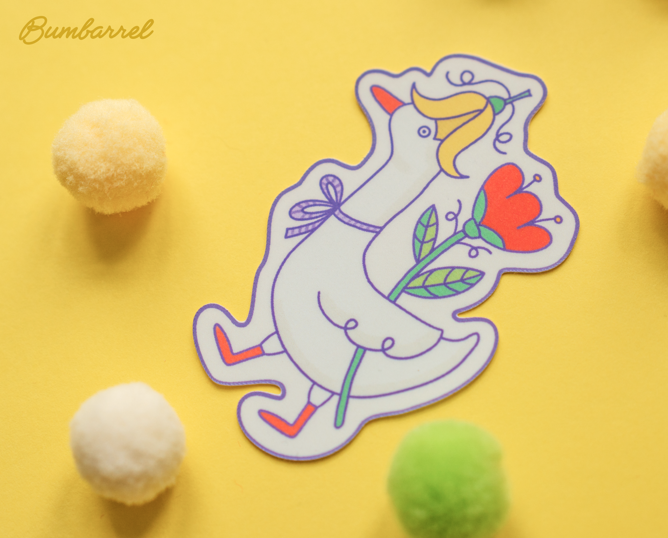 Big Spring Die-Cut Sticker Set | 3 Large Hand-Painted Decals in Gift Packaging