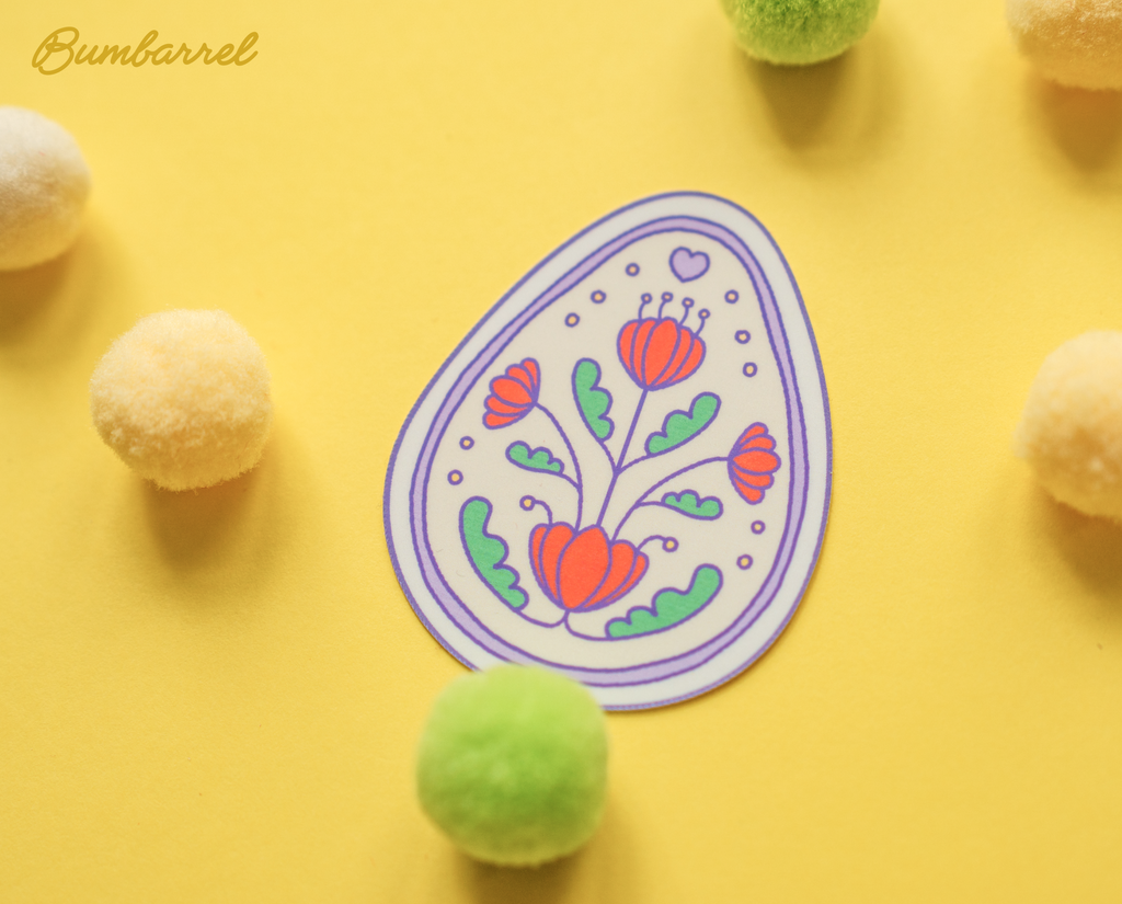 Big Spring Die-Cut Sticker Set | 3 Large Hand-Painted Decals in Gift Packaging