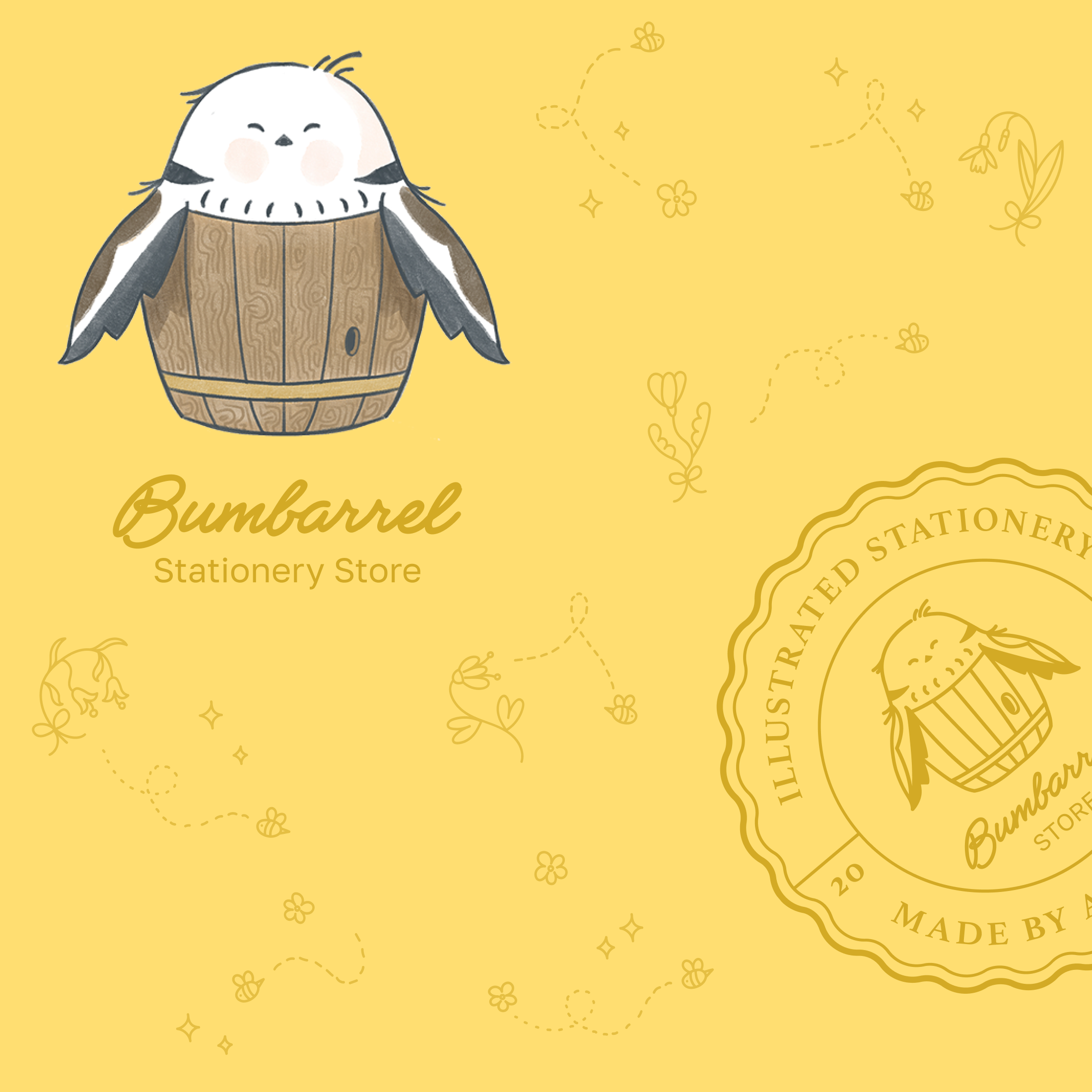 Big Spring Die-Cut Sticker Set | 3 Large Hand-Painted Decals in Gift Packaging