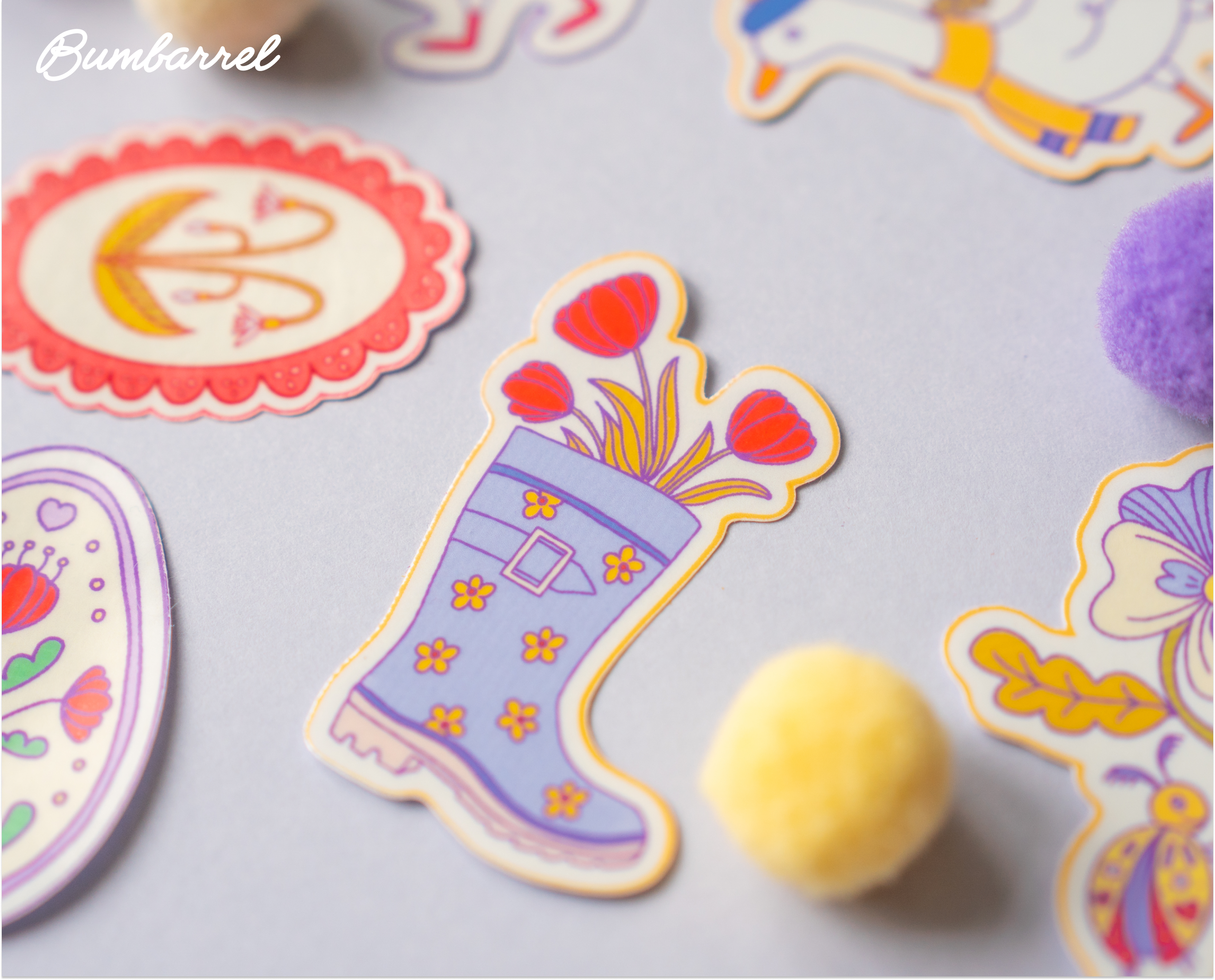 The Easter stickers bundle | 18 Hand-Drawn Stickers, Complete Collection Vol. 1-3