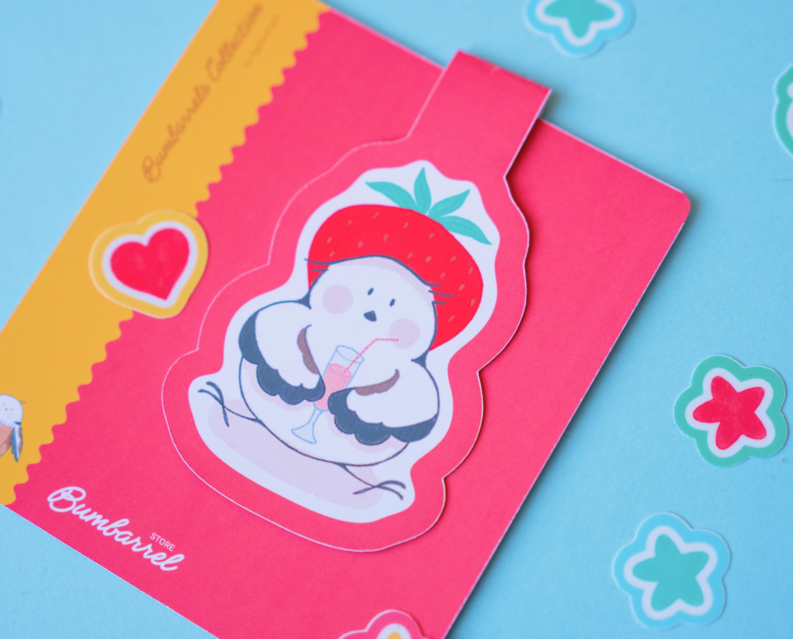 Strawberry Bird Bookmark
