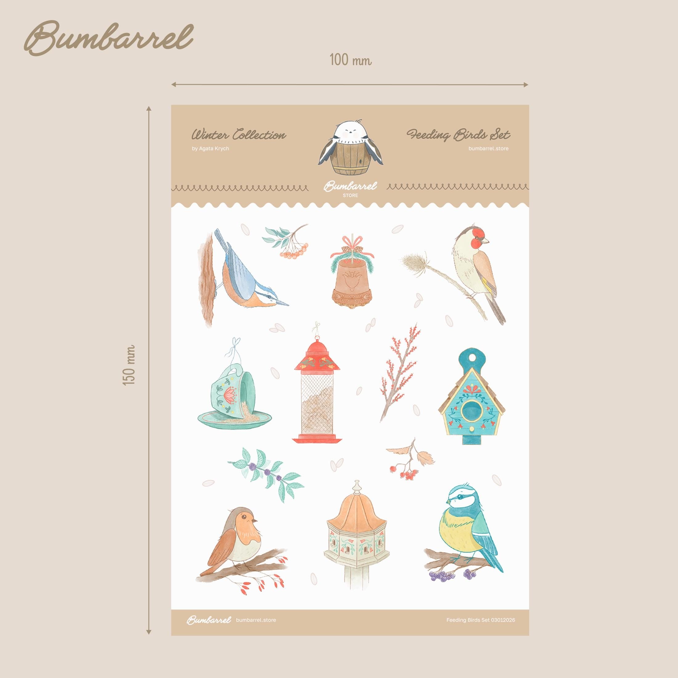 The Bird Watching Journal Stickers Sheet