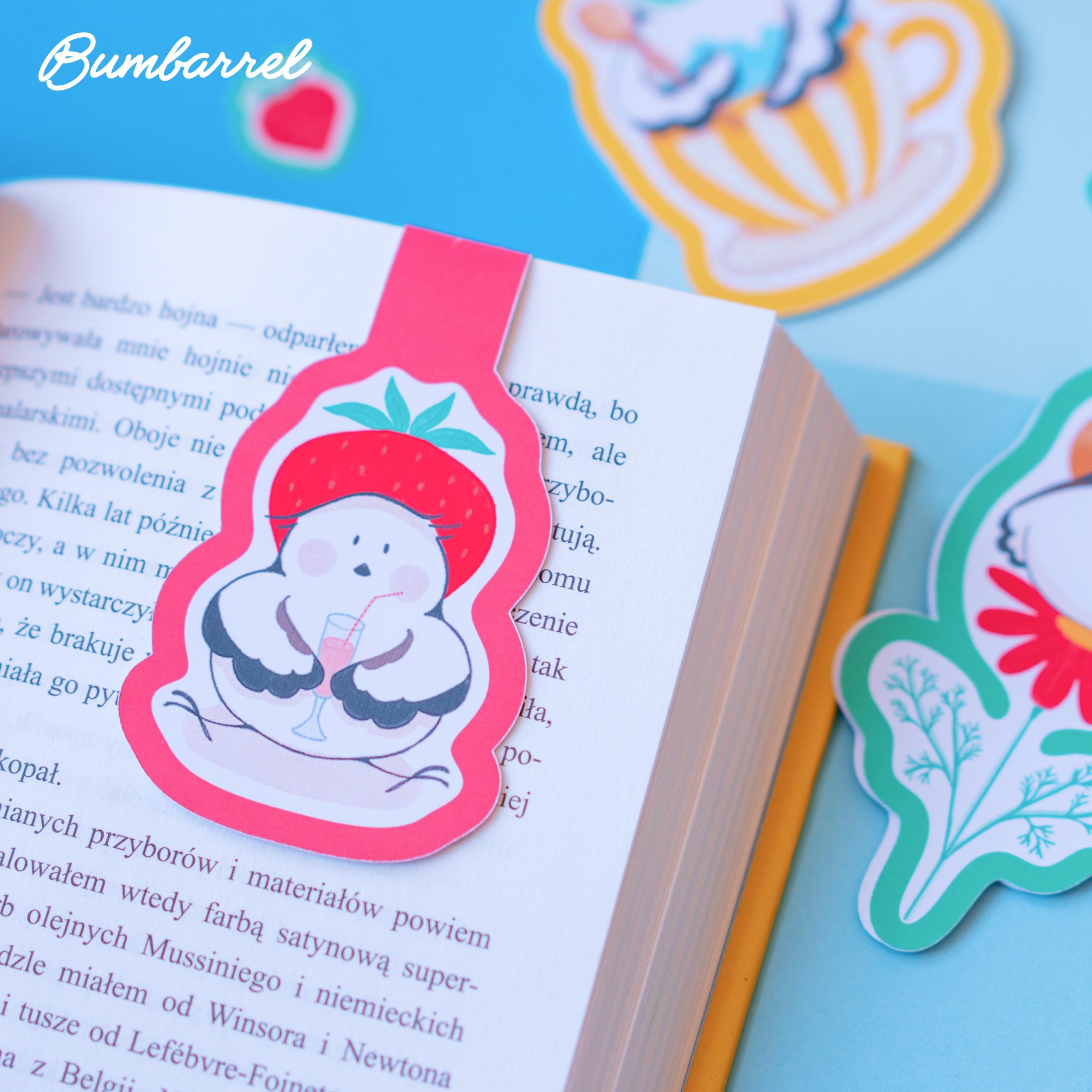 Strawberry Bird Bookmark