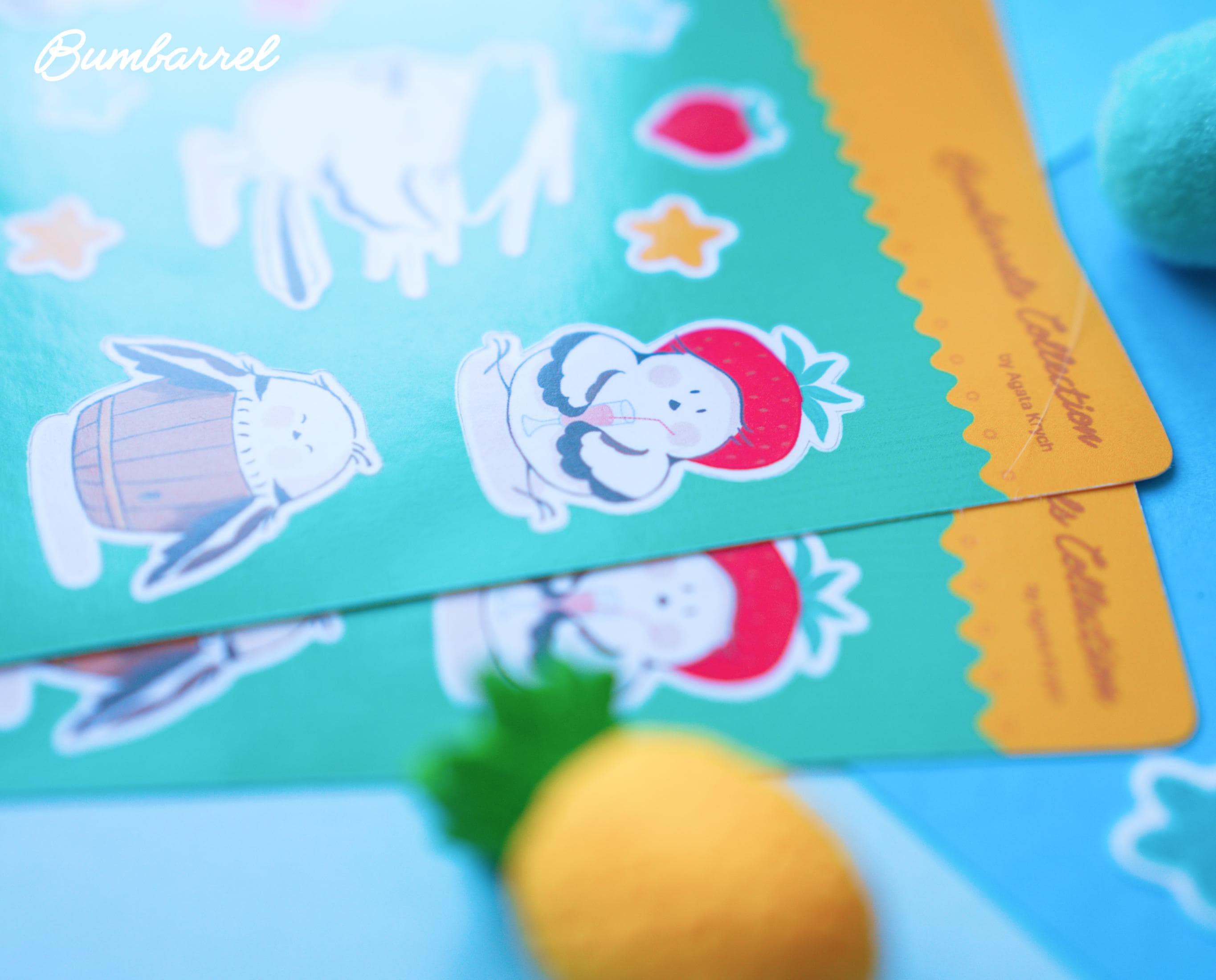 Bumbarrel Sticker Sheet - Vol. 1 - Cozy Bird Mascot Stickers
