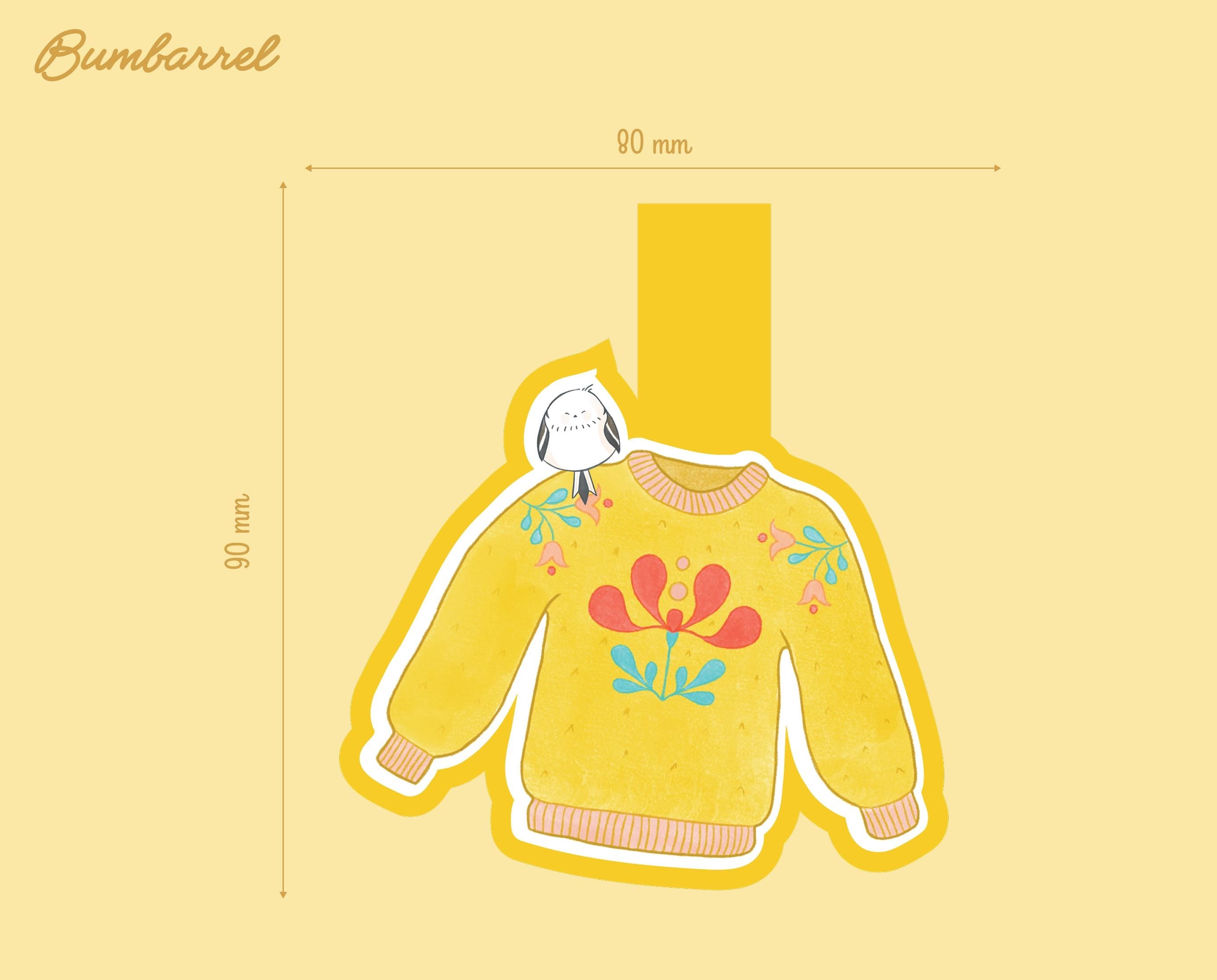 Hand-Painted Bookmarks Trio | Sweater, Skates, Teapot Designs