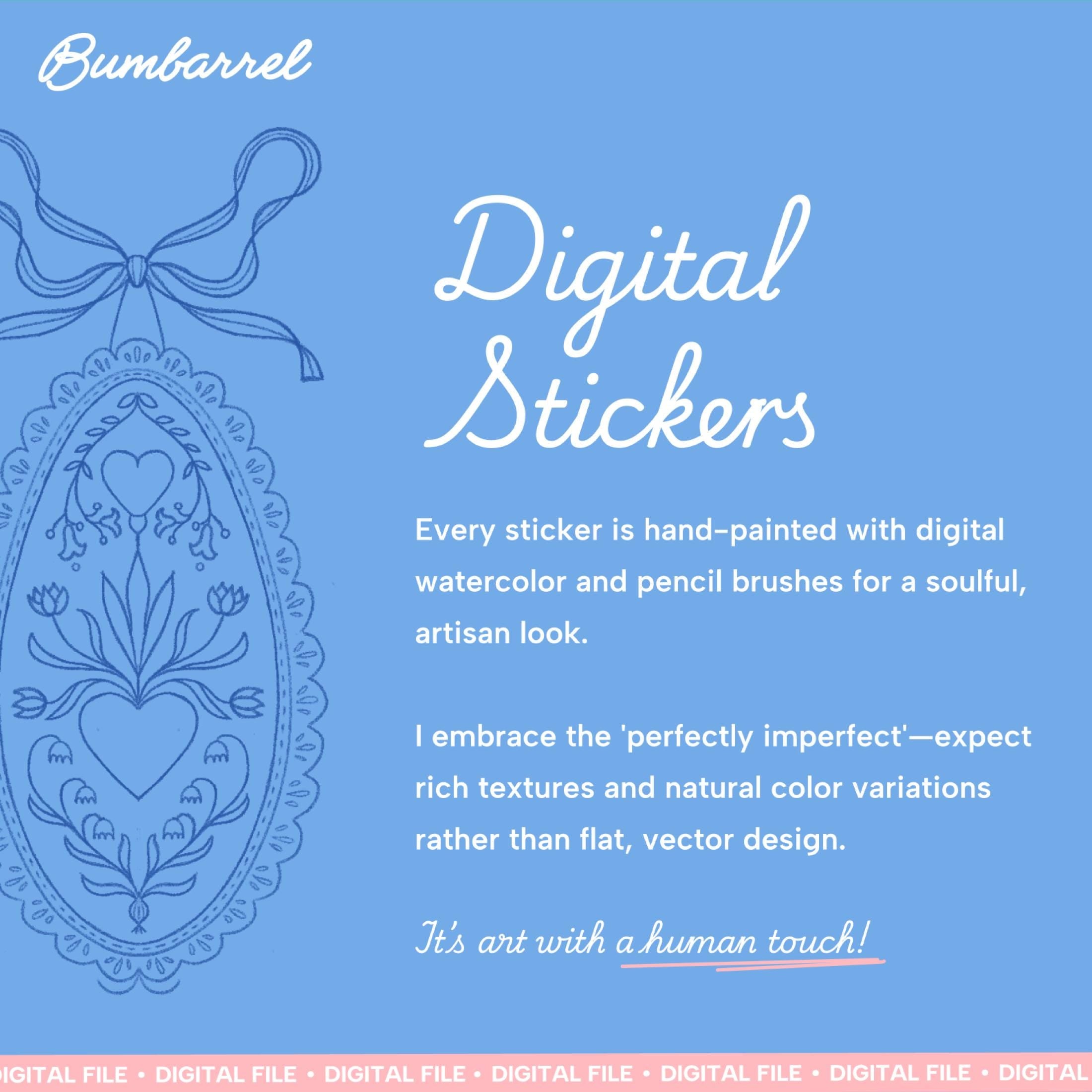 Digital: Regency Stationery Stickers
