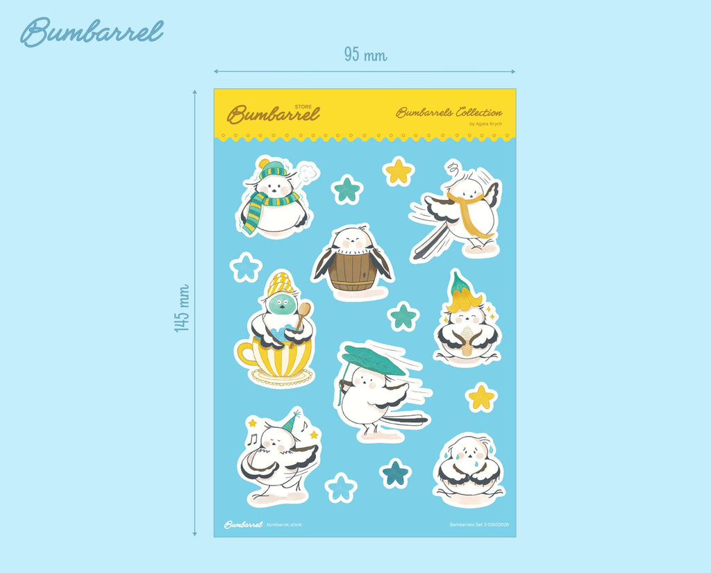 Bumbarrel Sticker Sheet - Vol. 3