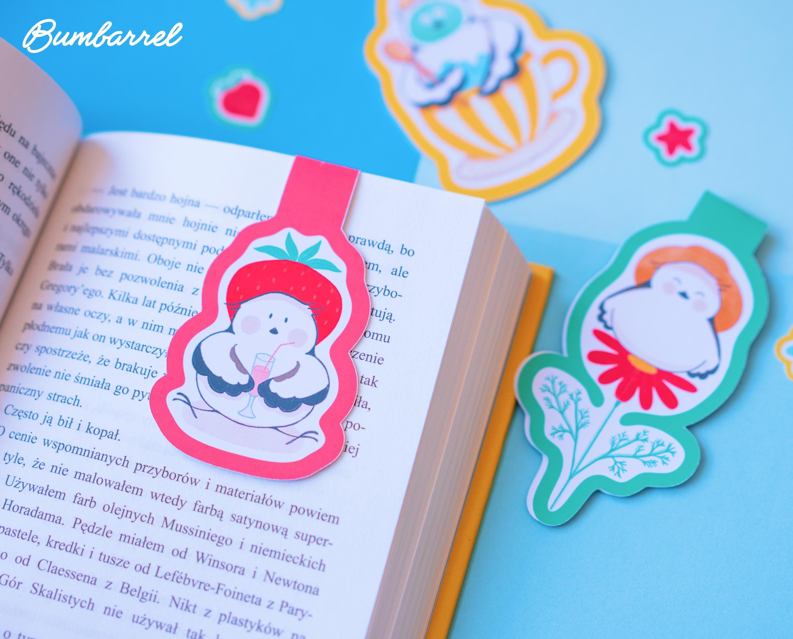 Strawberry Bird Bookmark