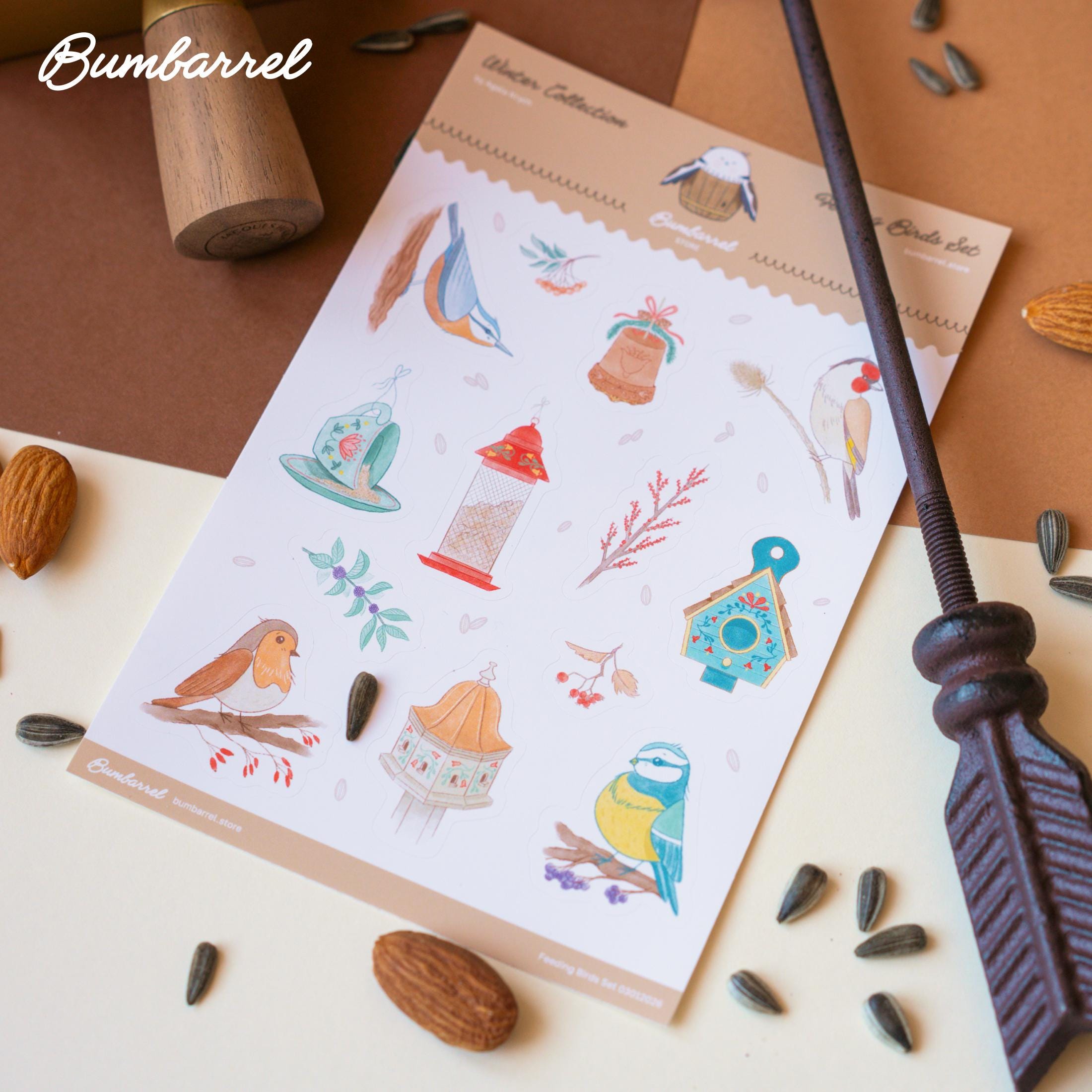 The Bird Watching Journal Stickers Sheet