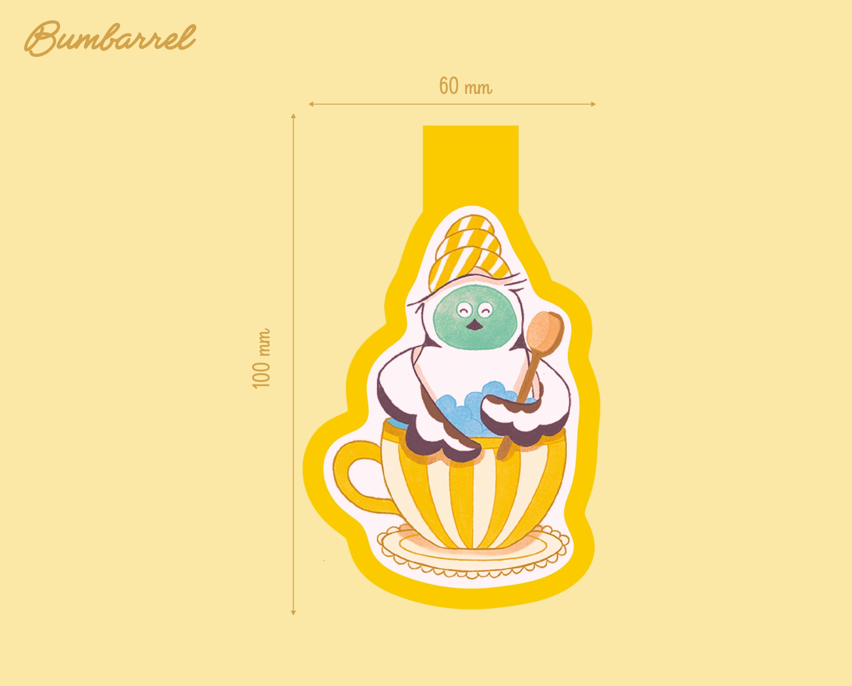 Hand-Painted  Long-Tailed Tit Bookmark