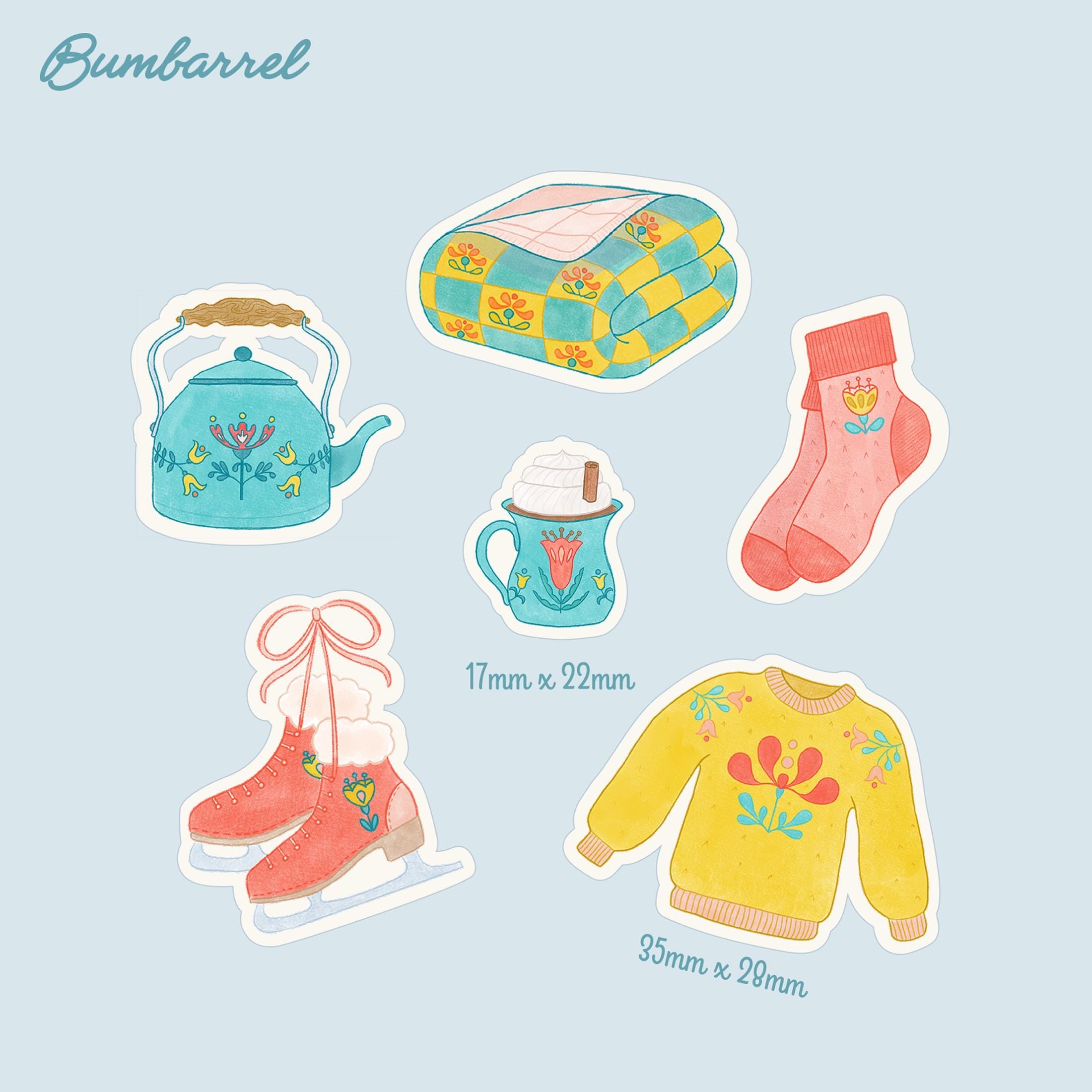 The Cottage Winter Sticker Sheet