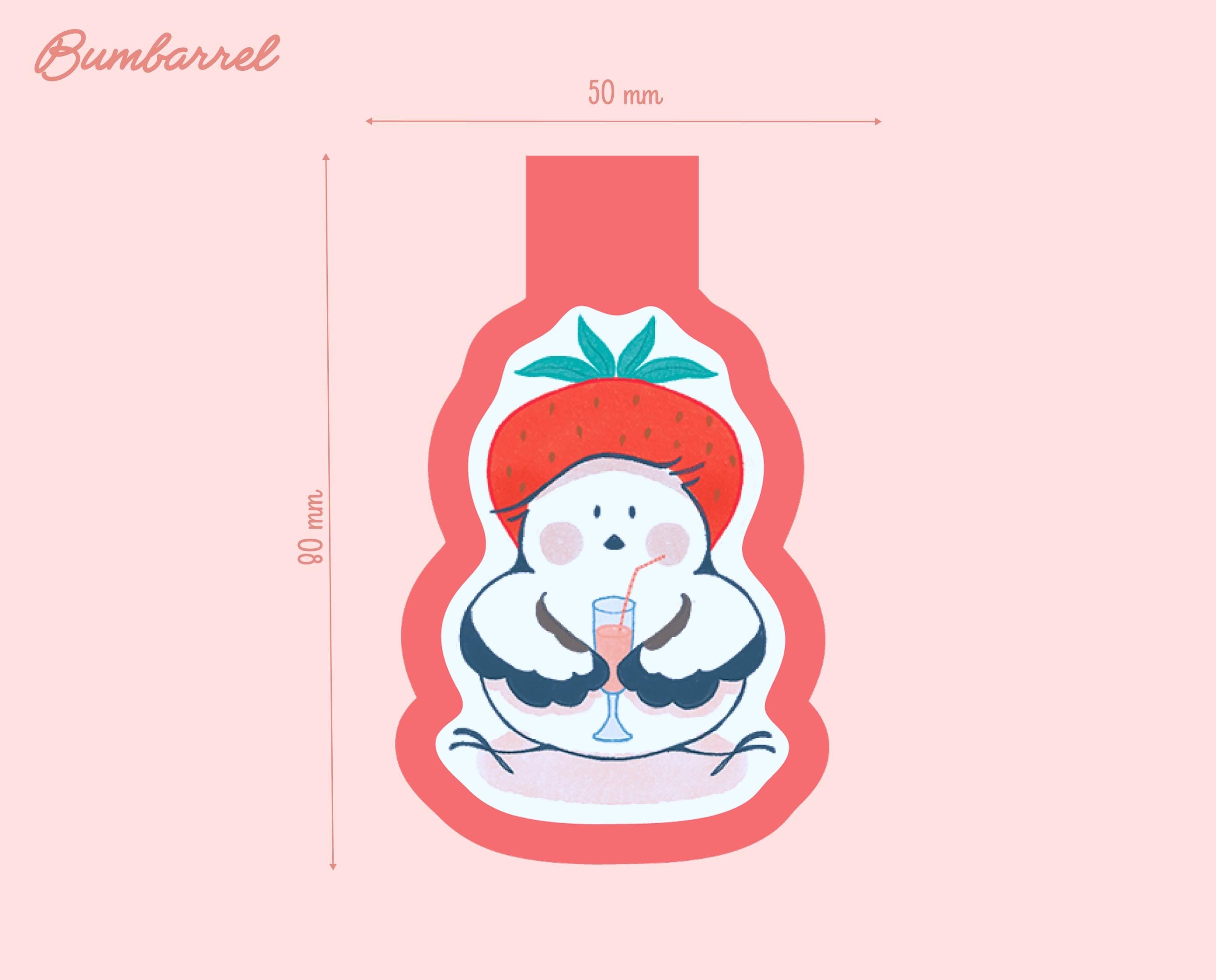 Strawberry Bird Bookmark