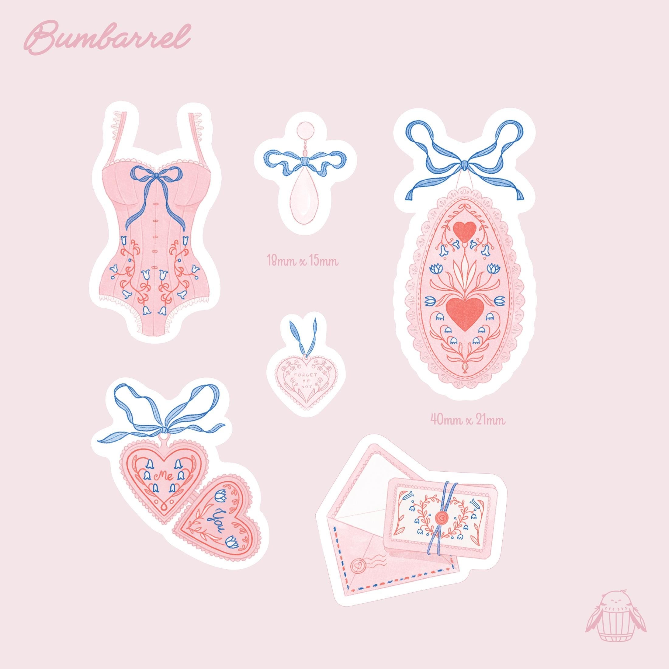 Regency Vinyl Stickers in Bridgerton style