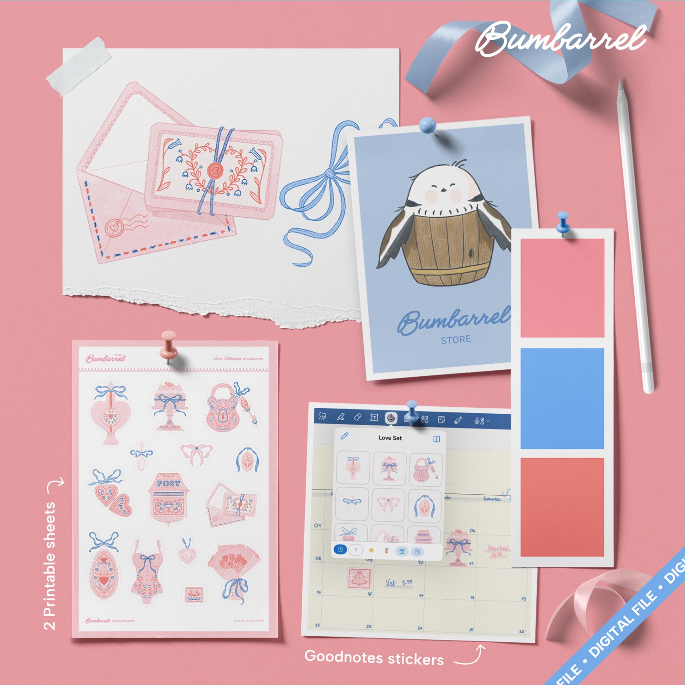 Digital: Regency Stationery Stickers