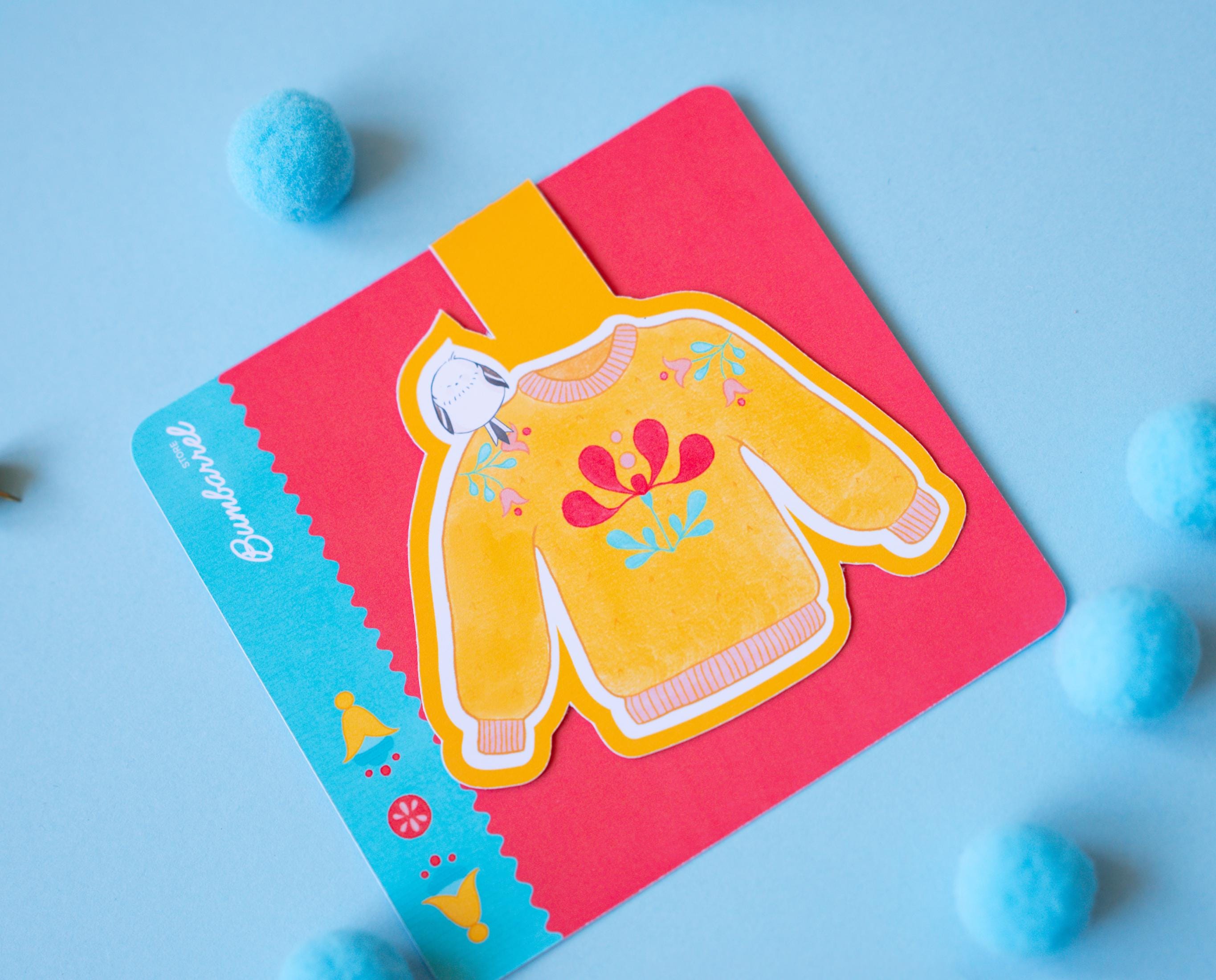 Hand-Painted Cozy Bookmark