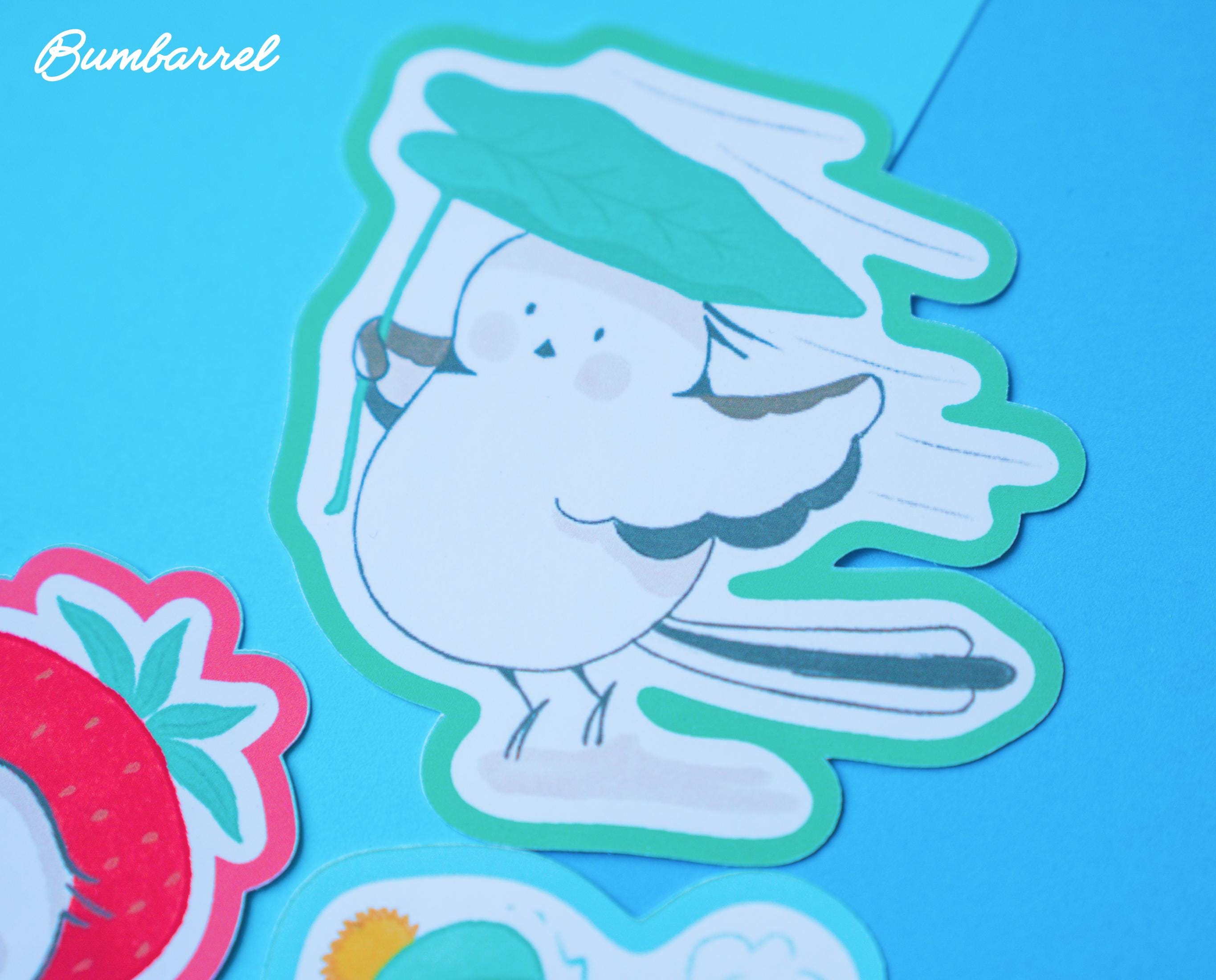 Three Bumbarrel Large Die-Cut Sticker Set