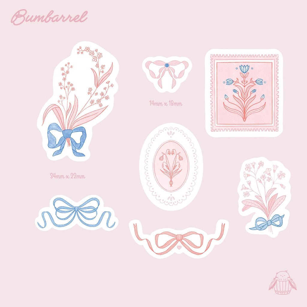 Regency Vinyl Stickers in Bridgerton style