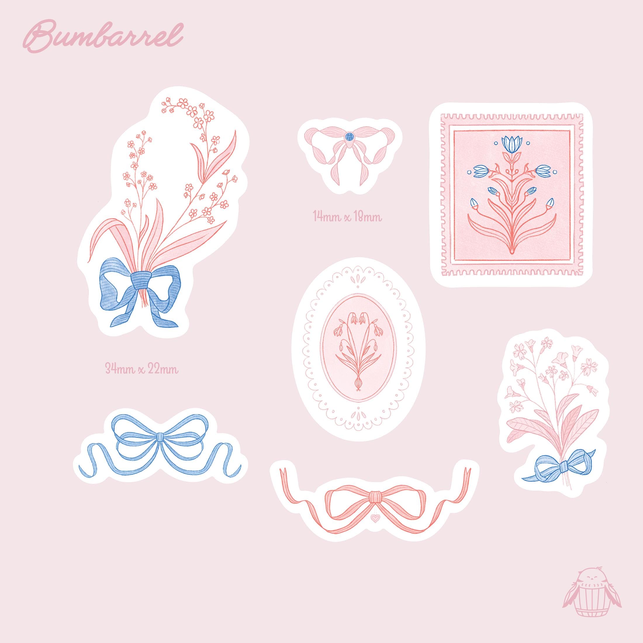 Regency Vinyl Stickers in Bridgerton style