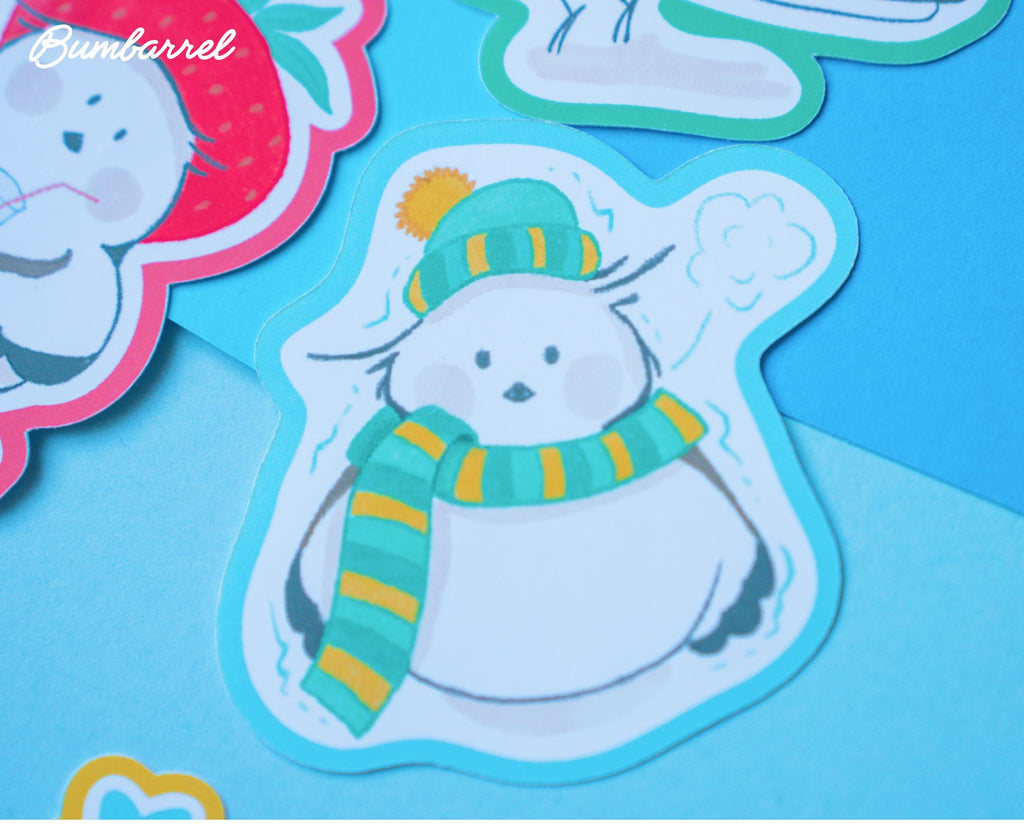 Three Bumbarrel Large Die-Cut Sticker Set