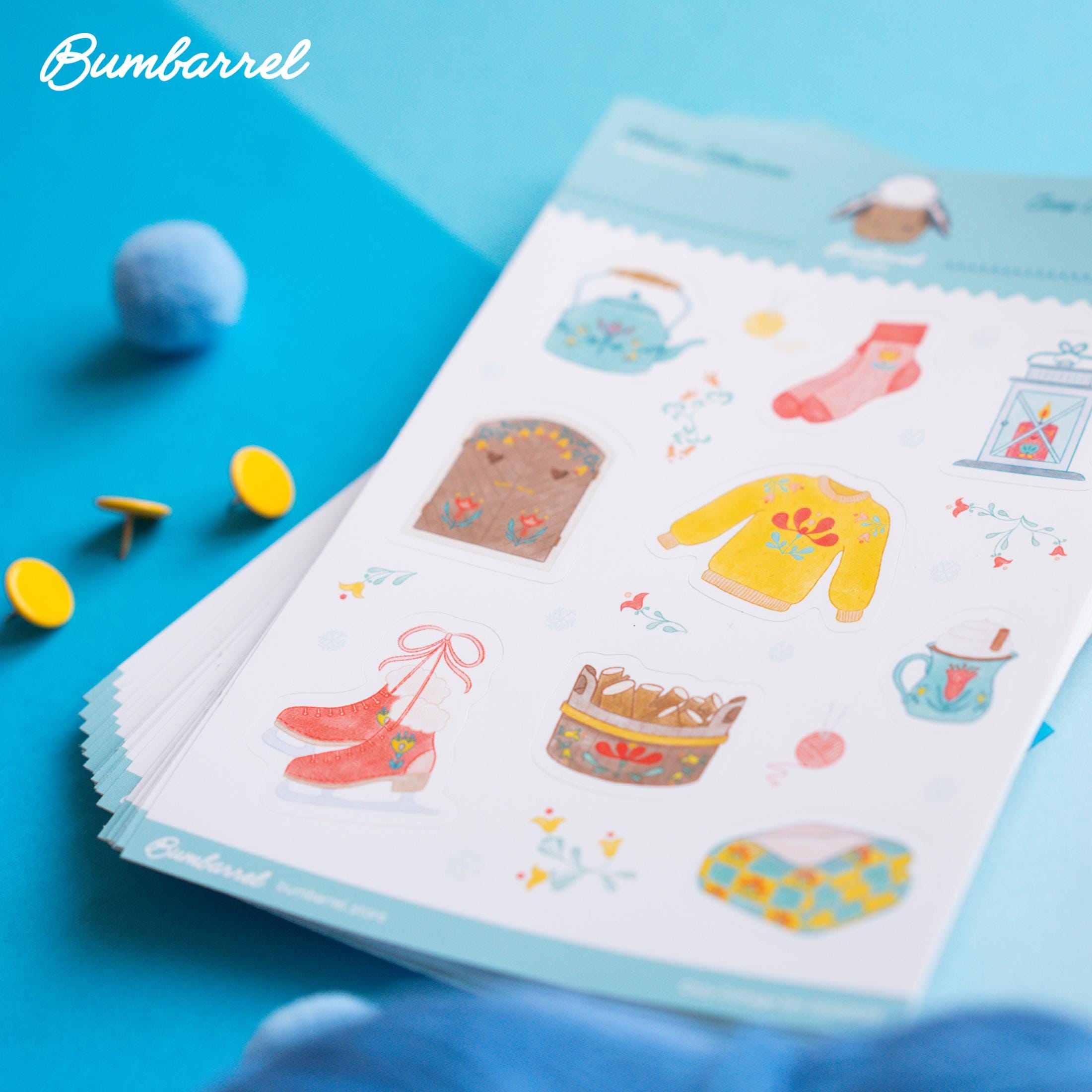 The Cottage Winter Sticker Sheet