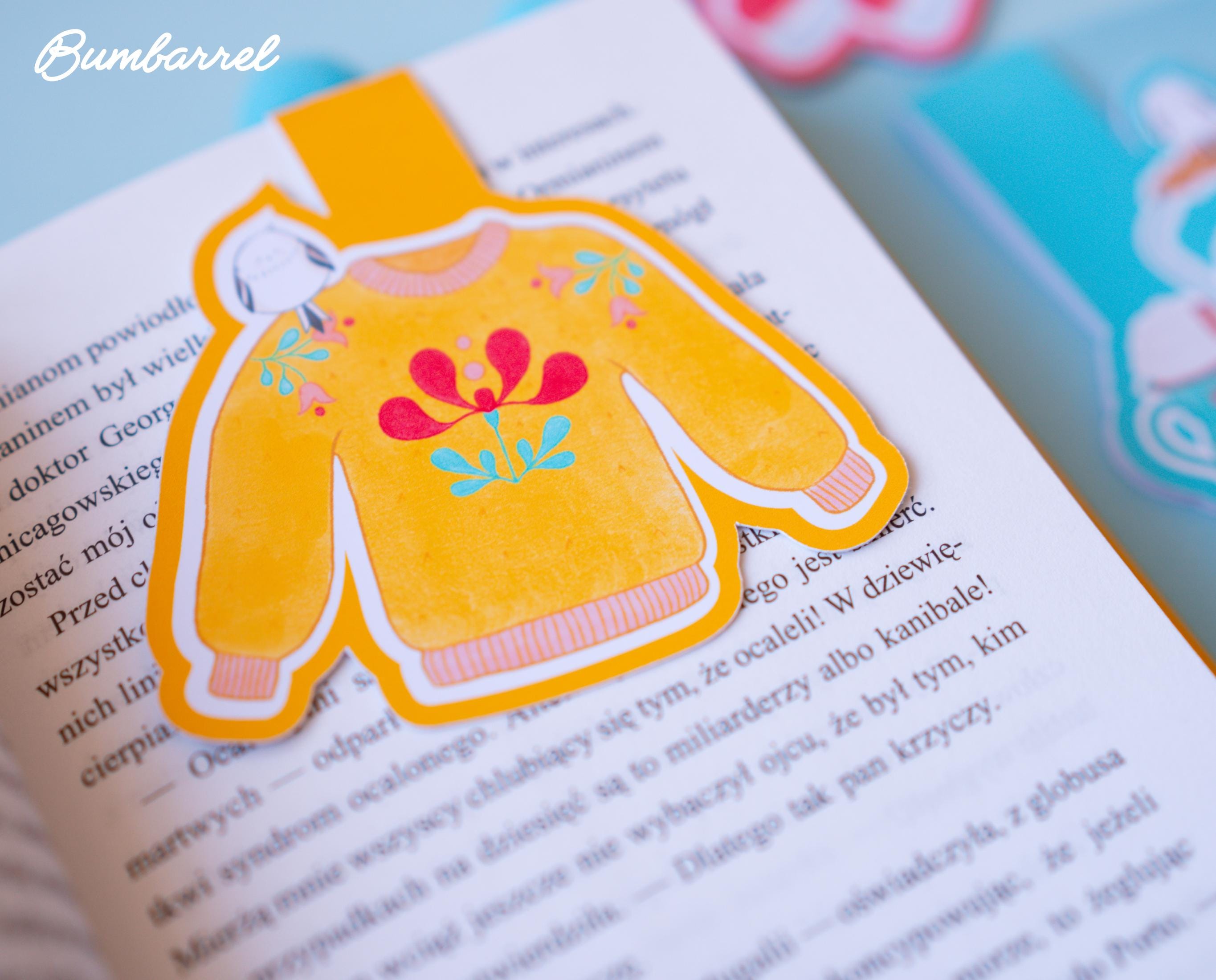 Hand-Painted Cozy Bookmark