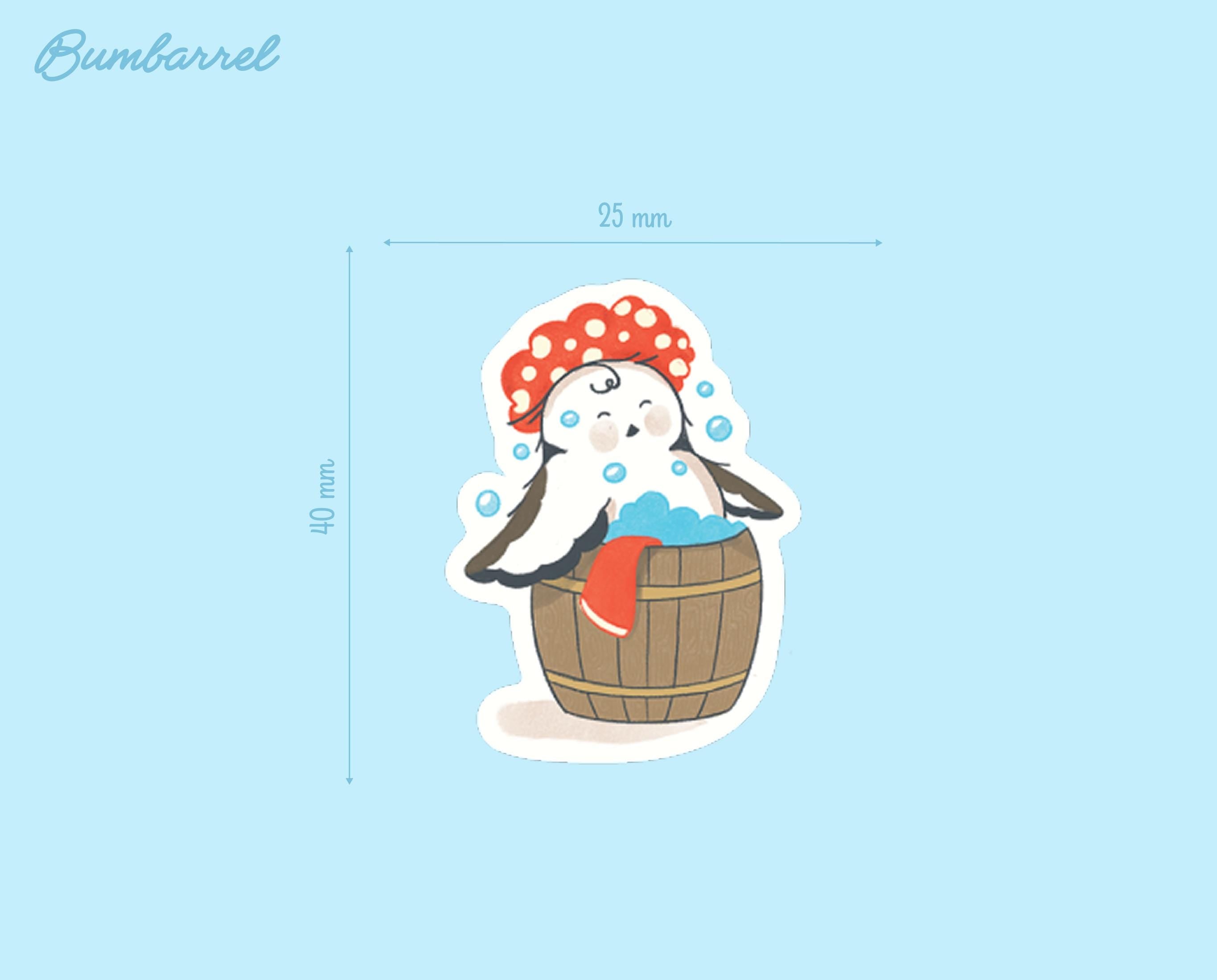 The Bumbarrel bundle | 19 Hand-Drawn Stickers, Complete Mascot Collection Vol. 1-3
