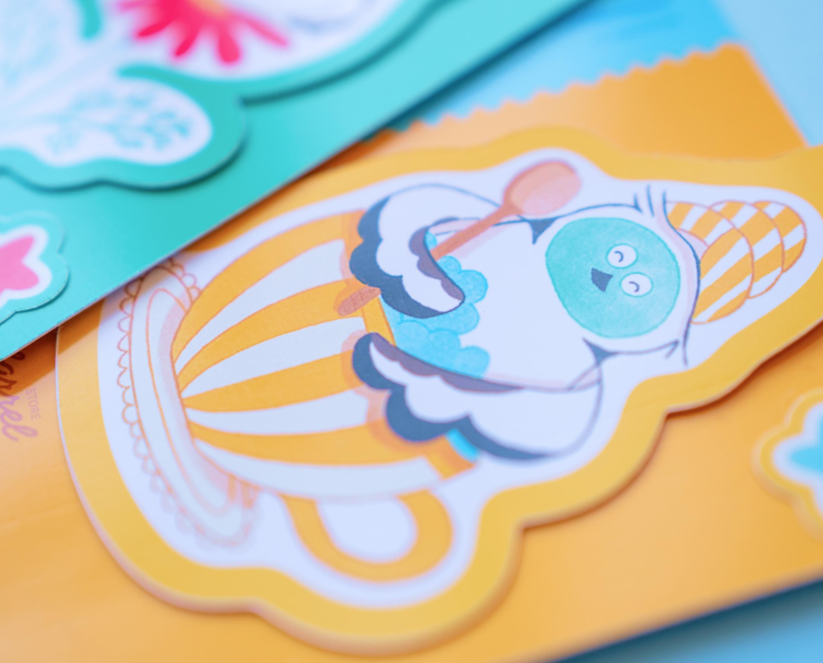 Hand-Painted  Long-Tailed Tit Bookmark